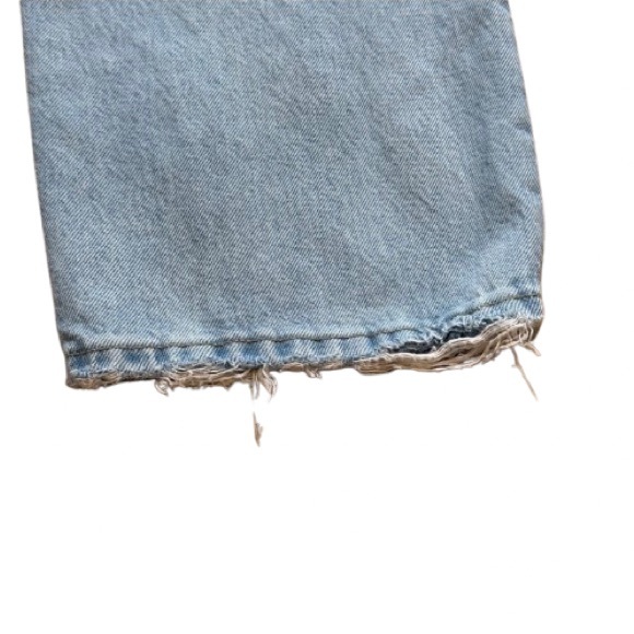 Agolde 90'S PINCH WAIST HIGH RISE STRAIGHT size 29 light wash button front - Picture 12 of 14